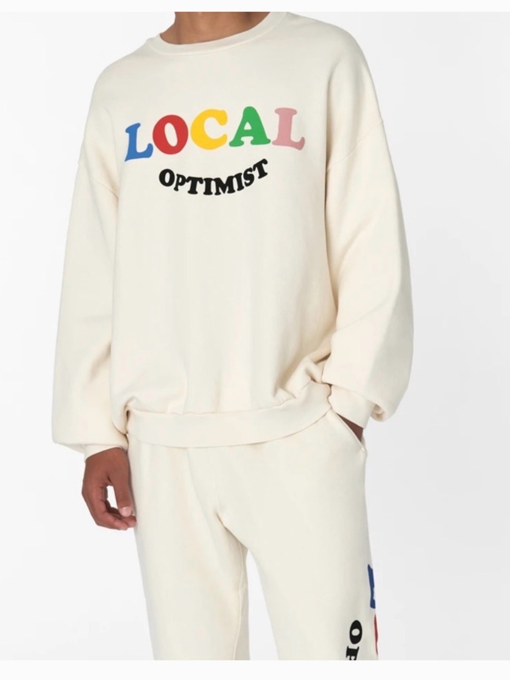 Madhappy Cream 'Local Optimist' Sweater